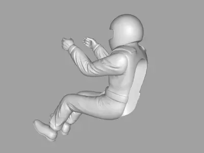 RACE CAR DRIVER FIGURINE SCALE MODEL 3D print model