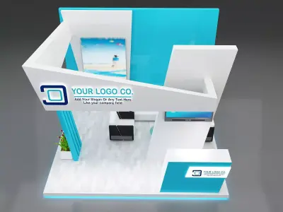 Booth Exhibition Stand a659c 3D model