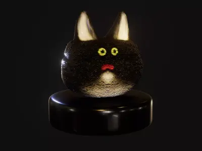 Black cat 3D model order