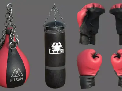 BOXING EQUIPMENT 3D model