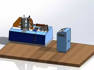 Auger flight forming machine 3D model