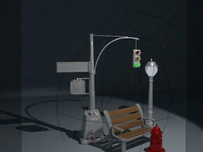 street view Free 3D model