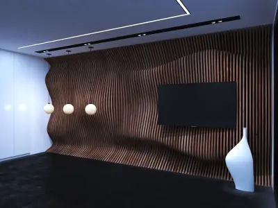 Parametric Wall  Low-poly 3D model