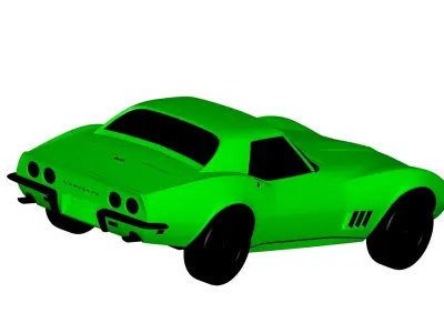 Chevrolet Corvette 1966 3D model