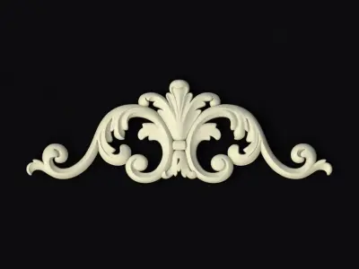 Central decor ornament for furniture 3D model 401
