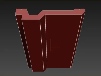 Cornice Moulding Low-poly 3D model