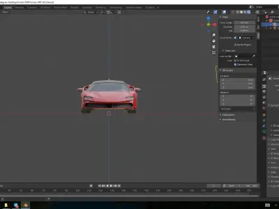 Ferrari SF 90  Low-poly 3D model