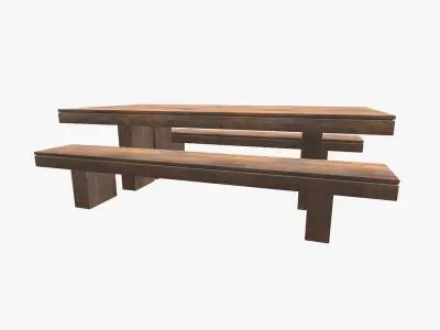 Contemporary Dinning Table 3D model