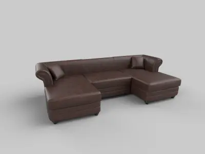 Sofa set 3D model
