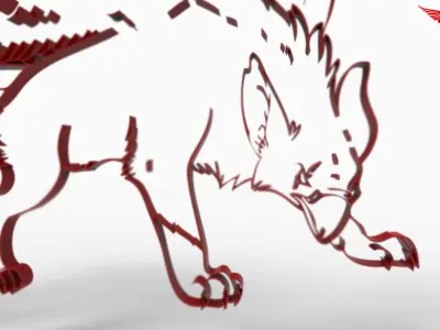 Griffin frame Free 3D model