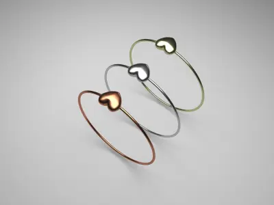 Heart Bracelet 3D print model purchase