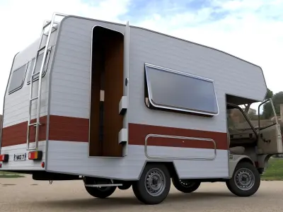 Bischofberger Toyota Hiace Campingbus 1980 3D model