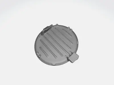 Hyundai I10 2017 Front Bumper tow cover 3D print model