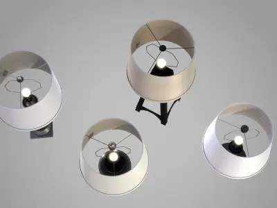 Interior Lamps Pack Low-poly 3D model