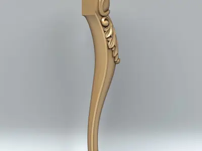 Furniture leg 006 3D model