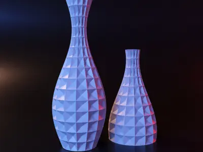 Vase cubic 3D print model