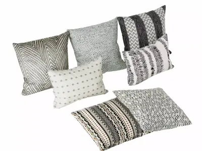 Pillow set 3D model