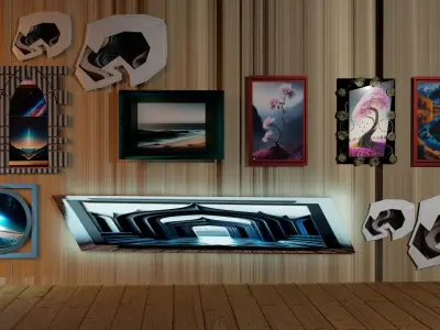 EXCELLENT  WALL FRAMES  Free 3D model