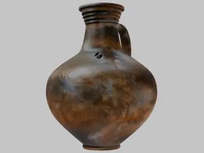 Medieval Ceramic Antique Vase Jar  Low-poly 3D model