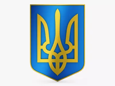 Ukraine State Emblem M 4 3D model