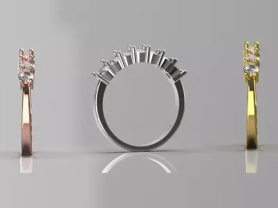 wedding bridal stl 3d ring model jr00030 3D print model