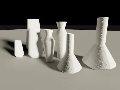 simple modern vase a12 3D model