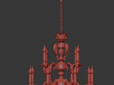 Chandelier Vivaro E 1 1 12 CG 3D model