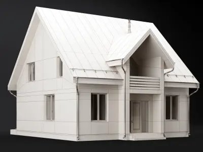 Modern house 04 3D model