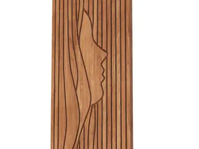 Wood Wall Decor Collection 02 3D model