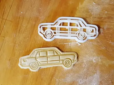 Fiat 125 cookie cutter 3D print model