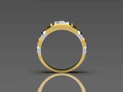 Luxury man Rolex design diamond ring model ror0025 3D print model