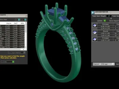 ring code 210 3D print model