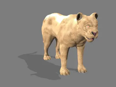 Lioness lion 3D model buy