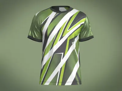 Soccer Print Jersey 3D model