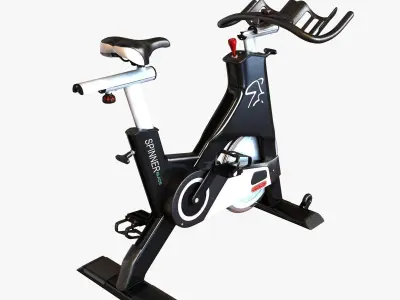 Gym stationary bicycle 3D model