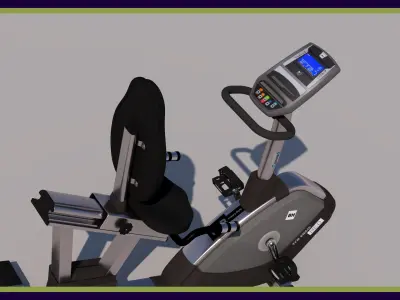 Stationary bicycle 3D model