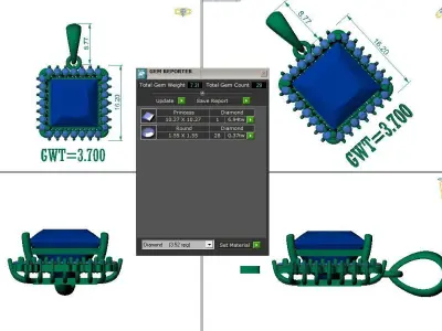 FASION  PENDANT 3D model order