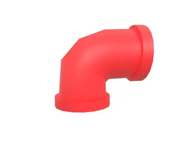 Pipe v7 004 Low-poly 3D model