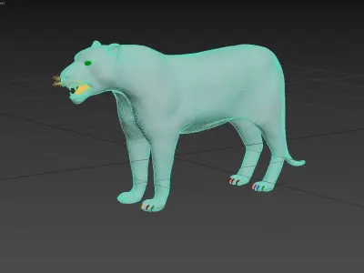 Tiger Low-poly 3D model
