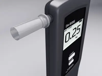 Alcohol Breathalyser 3D model
