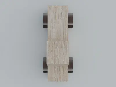 Wooden Toy Car 3D model