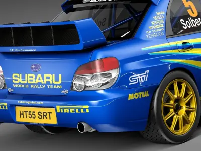 Subaru Impreza STi WRC 2006 3D model