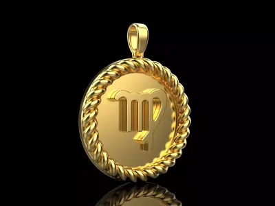 Zodiac sign virgo model 855 3D print model