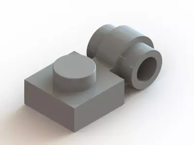 Lego side-stud plate Free 3D model