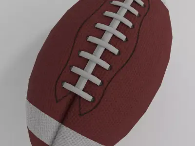Football American Low-poly 3D model