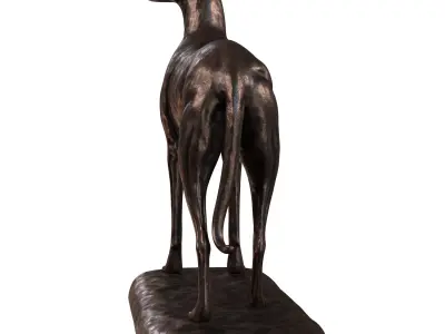 Greyhound Sculpture 3D model purchase