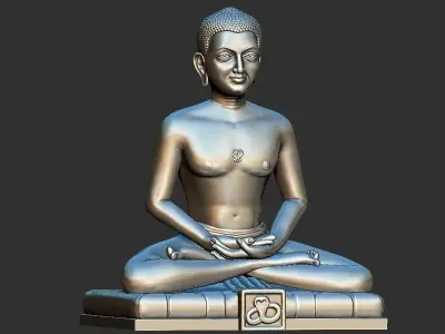 Lord Mahaveer design 3D print model