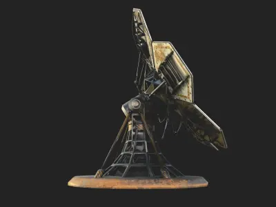 SCIFI SOLAR PANEL Low-poly 3D model