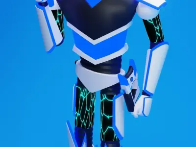 Low Poly Robot Free low-poly 3D model