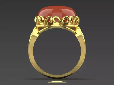 Gold Ring a Symbol of Ancient Power and Glory gr0149 3D print model